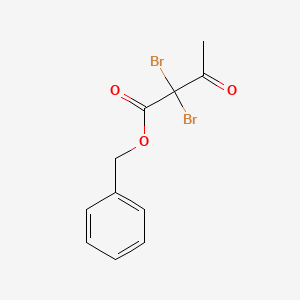 molecular formula C11H10Br2O3 B14145986 Phenylmethyl 2,2-dibromo-3-oxobutanoate CAS No. 362610-30-8