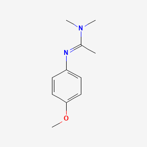 molecular formula C11H16N2O B14145999 N'-(4-methoxy-phenyl)-N,N-dimethyl-acetamidine CAS No. 4023-16-9