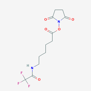 molecular formula C12H15F3N2O5 B014146 6-(N-Trifluoroacetyl)caproic acid NHS CAS No. 117032-51-6