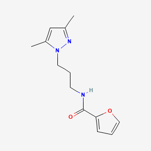 molecular formula C13H17N3O2 B14146054 n-(3-(3,5-Dimethyl-1h-pyrazol-1-yl)propyl)furan-2-carboxamide CAS No. 1017981-43-9
