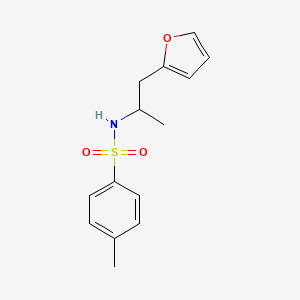 molecular formula C14H17NO3S B14146063 N-(1-(furan-2-yl)propan-2-yl)-4-methylbenzenesulfonamide CAS No. 952959-28-3