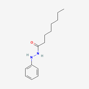 molecular formula C14H22N2O B14146157 Octanoic acid, 2-phenylhydrazide CAS No. 4076-76-0