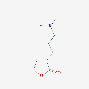 molecular formula C9H17NO2 B14146164 3-[3-(Dimethylamino)propyl]oxolan-2-one CAS No. 88735-28-8