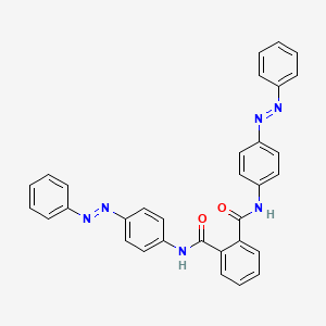 molecular formula C32H24N6O2 B14146272 N,N'-bis{4-[(E)-phenyldiazenyl]phenyl}benzene-1,2-dicarboxamide CAS No. 547751-48-4