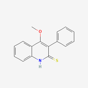 molecular formula C16H13NOS B14146314 4-Methoxy-3-phenylquinoline-2(1H)-thione CAS No. 89080-84-2