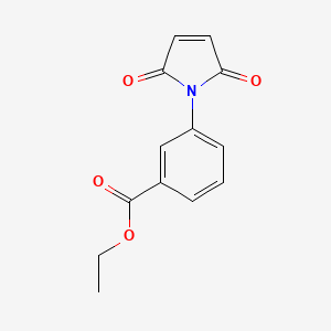 molecular formula C13H11NO4 B14146351 ethyl 3-(2,5-dioxo-2,5-dihydro-1H-pyrrol-1-yl)benzoate CAS No. 142650-14-4