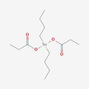 molecular formula C14H28O4Sn B14146374 Dibutyltin dipropionate CAS No. 3465-73-4