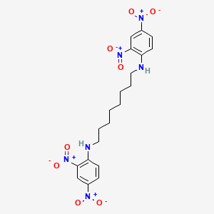 molecular formula C20H24N6O8 B14146377 N,N'-bis(2,4-dinitrophenyl)octane-1,8-diamine CAS No. 21653-94-1