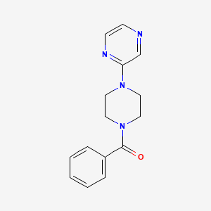 molecular formula C15H16N4O B14146379 Phenyl[4-(pyrazin-2-yl)piperazin-1-yl]methanone CAS No. 89007-23-8