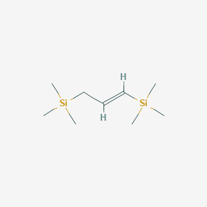 molecular formula C9H22Si2 B14146393 1,3-Bis(trimethylsilyl)propene CAS No. 52152-48-4