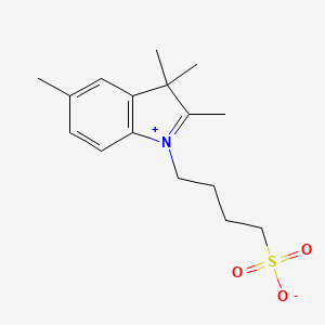 molecular formula C16H23NO3S B14146475 3H-Indolium, 2,3,3,5-tetramethyl-1-(4-sulfobutyl)-, inner salt CAS No. 54136-29-7