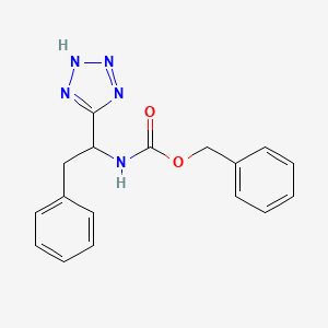 molecular formula C17H17N5O2 B14146518 benzyl [2-phenyl-1-(1H-tetrazol-5-yl)ethyl]carbamate CAS No. 21947-23-9