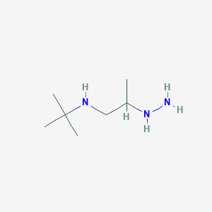 molecular formula C7H19N3 B14146547 N-tert-Butyl-2-hydrazinylpropan-1-amine CAS No. 89036-73-7