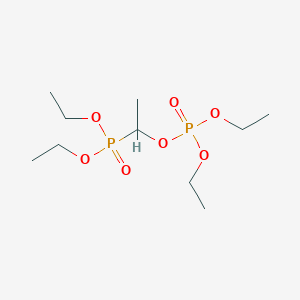molecular formula C10H24O7P2 B14146553 Phosphoric acid, 1-(diethoxyphosphinyl)ethyl diethyl ester CAS No. 4470-71-7