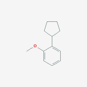 molecular formula C12H16O B14146557 1-Cyclopentyl-2-methoxybenzene CAS No. 3721-81-1