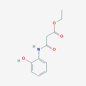 molecular formula C11H13NO4 B14146570 Ethyl 3-(2-hydroxyanilino)-3-oxopropanoate CAS No. 55244-09-2