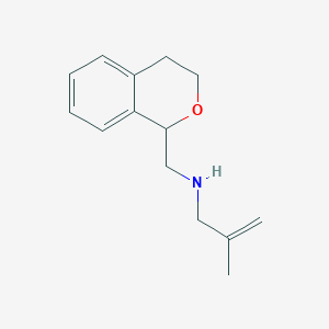 molecular formula C14H19NO B14146597 N-(3,4-dihydro-1H-isochromen-1-ylmethyl)-2-methylprop-2-en-1-amine CAS No. 374707-03-6