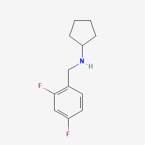 B1414664 N-[(2,4-difluorophenyl)methyl]cyclopentanamine CAS No. 1019481-58-3