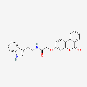 molecular formula C25H20N2O4 B14146663 N-(2-(1H-indol-3-yl)ethyl)-2-((6-oxo-6H-benzo[c]chromen-3-yl)oxy)acetamide CAS No. 859673-77-1