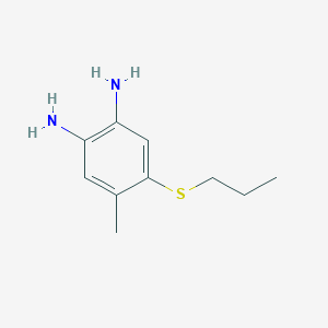 molecular formula C10H16N2S B14146704 4-Methyl-5-(propylsulfanyl)benzene-1,2-diamine CAS No. 88926-51-6