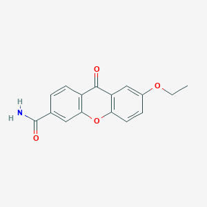 molecular formula C16H13NO4 B14146706 7-Ethoxy-9-oxo-9H-xanthene-3-carboxamide CAS No. 89216-86-4