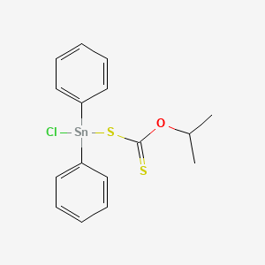 molecular formula C16H17ClOS2Sn B14146718 Chloro(diphenyl)({[(propan-2-yl)oxy]carbonothioyl}sulfanyl)stannane CAS No. 89154-81-4
