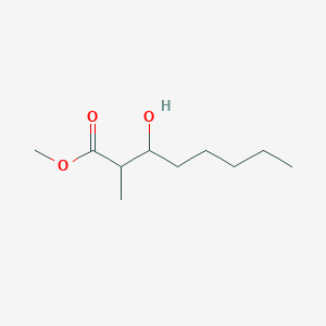 molecular formula C10H20O3 B14146738 Methyl 3-hydroxy-2-methyloctanoate CAS No. 89157-41-5