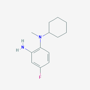 molecular formula C13H19FN2 B1414683 N1-Cyclohexyl-4-fluoro-N1-methylbenzene-1,2-diamine CAS No. 1019557-28-8