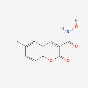 molecular formula C11H9NO4 B14146861 N-hydroxy-6-methyl-2-oxo-2H-1-benzopyran-3-carboxamide CAS No. 89228-63-7