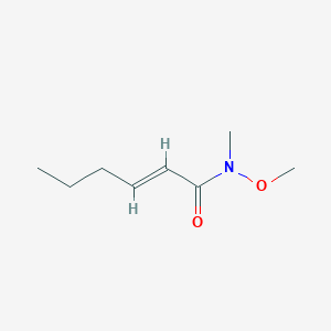 molecular formula C8H15NO2 B14146907 N-Methoxy-N-methylhex-2-enamide CAS No. 201996-70-5
