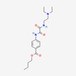 molecular formula C19H29N3O4 B14146960 Butyl 4-{[{[2-(diethylamino)ethyl]amino}(oxo)acetyl]amino}benzoate CAS No. 20983-96-4