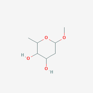 molecular formula C7H14O4 B14146963 Methyl 2,6-dideoxyhexopyranoside CAS No. 62346-15-0