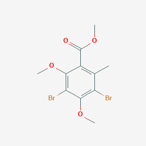 molecular formula C11H12Br2O4 B141470 Methyl 3,5-dibromo-2,4-dimethoxy-6-methylbenzoate CAS No. 150965-73-4
