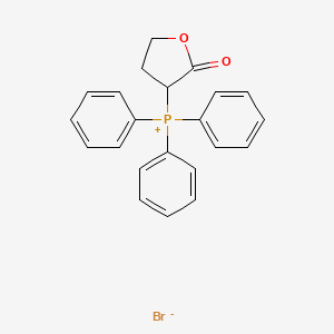 molecular formula C22H20BrO2P B14147026 (2-Oxooxolan-3-yl)(triphenyl)phosphanium bromide CAS No. 28228-78-6