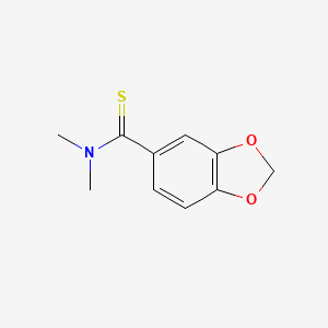 molecular formula C10H11NO2S B14147076 Benzamide, N,N-dimethyl-3,4-methylenedioxythio- CAS No. 52777-92-1