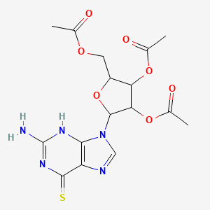 molecular formula C16H19N5O7S B14147119 Guanosine, 6-thio-, 2',3',5'-triacetate CAS No. 34793-15-2
