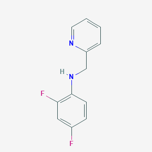 B1414714 2,4-difluoro-N-(pyridin-2-ylmethyl)aniline CAS No. 1019614-22-2