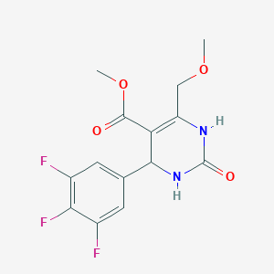 molecular formula C14H13F3N2O4 B14147144 Methyl 6-(methoxymethyl)-2-oxo-4-(3,4,5-trifluorophenyl)-1,2,3,4-tetrahydropyrimidine-5-carboxylate CAS No. 252002-09-8