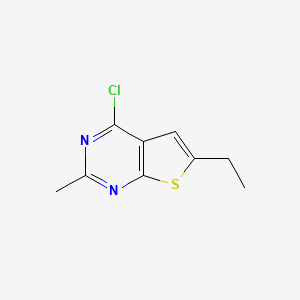 B1414715 4-Chloro-6-ethyl-2-methylthieno[2,3-d]pyrimidine CAS No. 152998-85-1