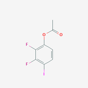 molecular formula C8H5F2IO2 B14147215 Phenol, 2,3-difluoro-4-iodo-, 1-acetate CAS No. 161424-81-3