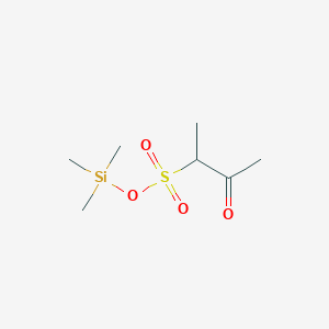 molecular formula C7H16O4SSi B14147336 Trimethylsilyl 3-oxobutane-2-sulfonate CAS No. 89056-01-9