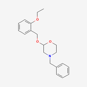 molecular formula C20H25NO3 B14147422 Morpholine, 2-[(2-ethoxyphenyl)methoxy]-4-(phenylmethyl)- CAS No. 89220-92-8