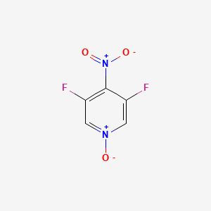 molecular formula C5H2F2N2O3 B14147467 3,5-difluoro-4-nitropyridine N-oxide CAS No. 210169-08-7