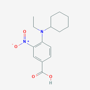 molecular formula C15H20N2O4 B1414752 4-[Cyclohexyl(ethyl)amino]-3-nitrobenzoic acid CAS No. 1036476-51-3