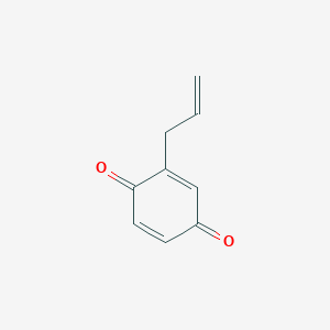 molecular formula C9H8O2 B14147583 2,5-Cyclohexadiene-1,4-dione, 2-(2-propenyl)- CAS No. 3731-95-1