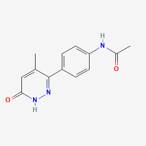 molecular formula C13H13N3O2 B14147611 N-(4-(4-Methyl-6-oxo-1,6-dihydropyridazin-3-yl)phenyl)acetamide CAS No. 52240-12-7