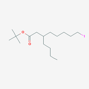molecular formula C16H31IO2 B14147620 Tert-butyl 3-butyl-8-iodooctanoate CAS No. 88931-85-5