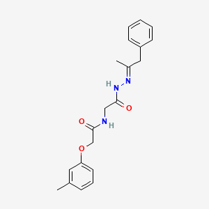 molecular formula C20H23N3O3 B14147633 N-[1-Methyl-2-phenyl-eth-(E)-ylidene-hydrazinocarbonylmethyl]-2-m-tolyloxy-acetamide 