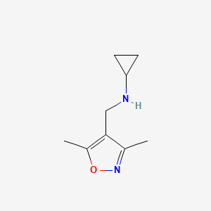 N-[(dimethyl-1,2-oxazol-4-yl)methyl]cyclopropanamine