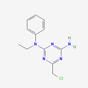 6-(chloromethyl)-N-ethyl-N-phenyl-1,3,5-triazine-2,4-diamine